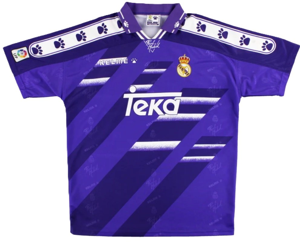 Camisa II Real Madrid 1994 1995 Kelme retro